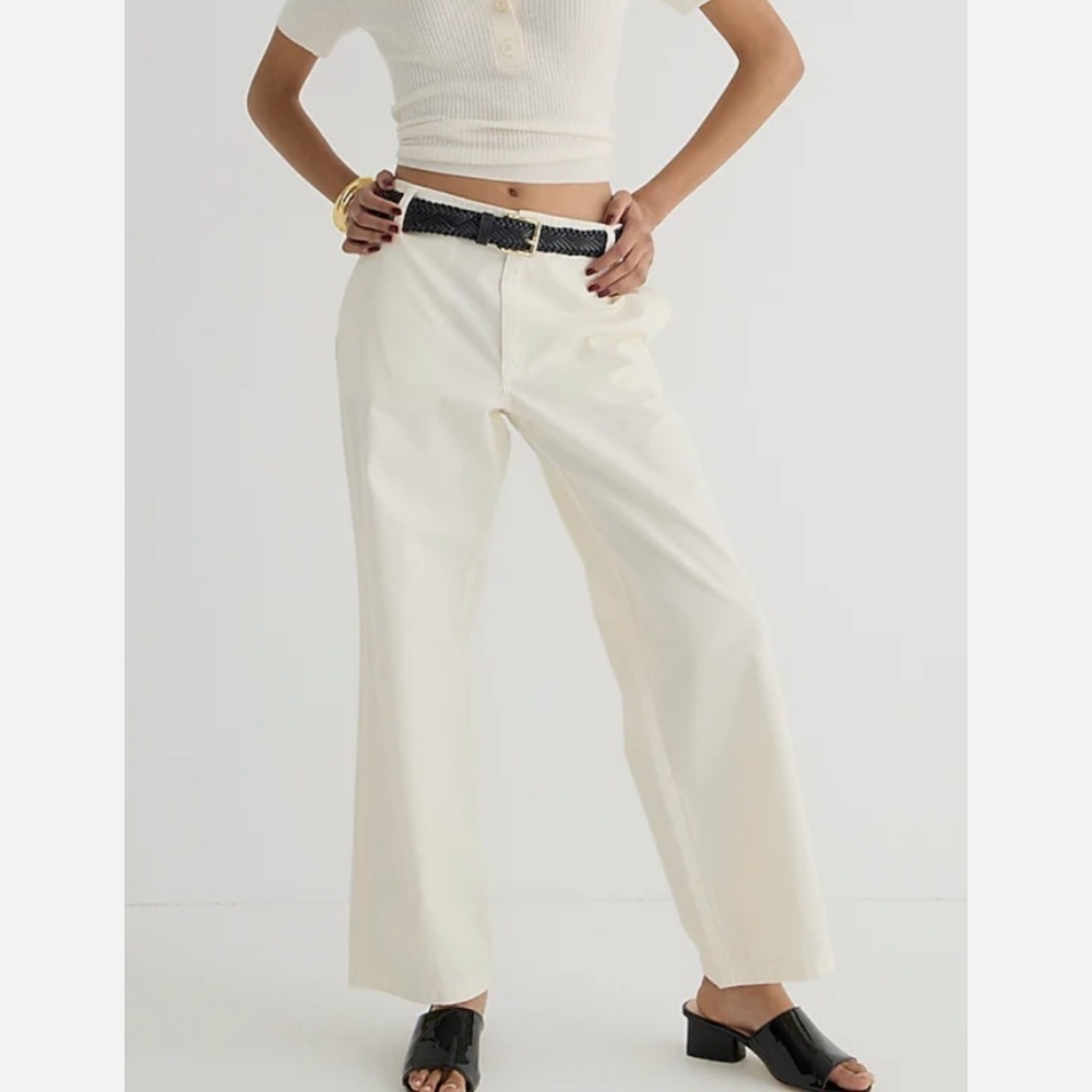 J.Crew $98 Sailor Heritage Chino Pant in Natural Size 34 BP499